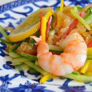 Cold Jellyfish Salad (Haepari Naengchae) with Starflower