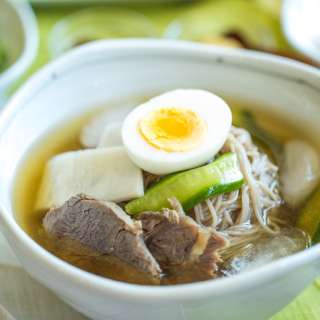 Mul Naengmyeon (Korean Cold Noodle Soup)