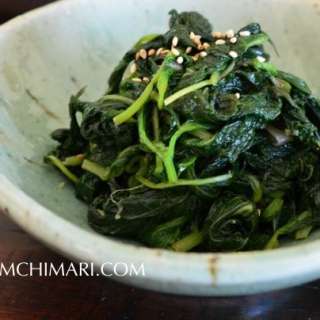 Three Color Vegetables (Samsaek Namul) – Green