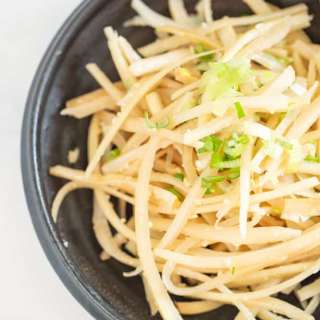 Doraji Namul (Sauteed Bellflower Roots)
