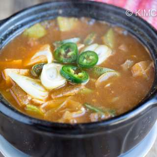 Beef Doenjang Jjigae with Kalbi (ribs)