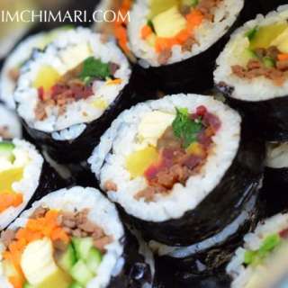 Kimbap or Gimbap - Seaweed Rice Roll