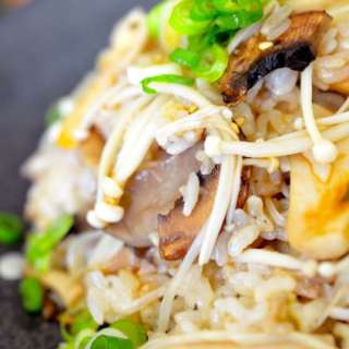 Korean Four Mushroom Rice in Stone Pot (Beoseot Bap)
