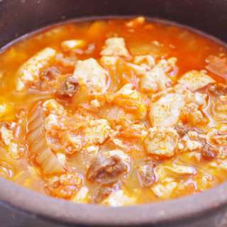 Kimchi Soondubu Jjigae (Spicy Soft Tofu Stew with Kimchi)