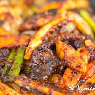 Osam Bulgogi (Spicy Squid and Pork Stir-Fry)