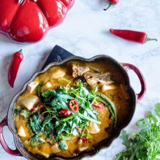 Spicy Alaska Pollock Stew - Dongtae Jjigae