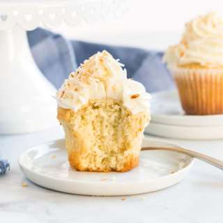 Fluffy Coconut Cupcakes (with Buttercream)