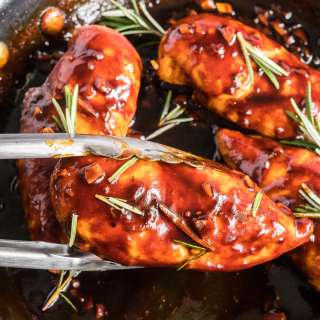 Balsamic Glazed Chicken (aka "Sticky Chicky")