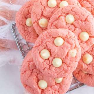 Strawberry Cake Mix Cookies