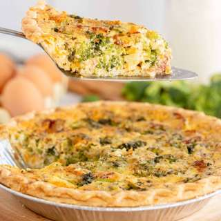 Easy Bacon & Broccoli Quiche