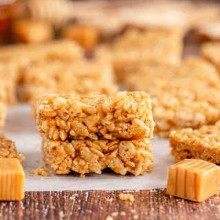 Caramel Rice Krispie Treats