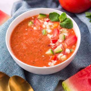 Watermelon Gazpacho Recipe (Chilled Summer Soup)