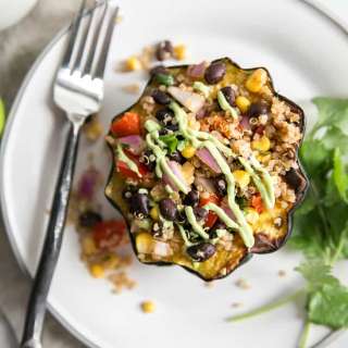 Mexican Stuffed Acorn Squash {vegan & gluten free}