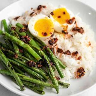 Blistered Green Bean Rice Bowl