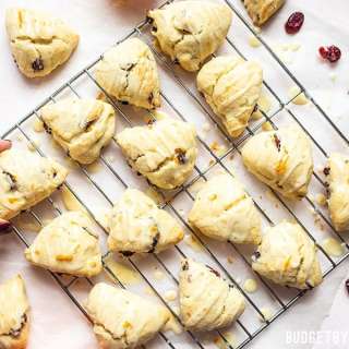 Cranberry Orange Cream Scones