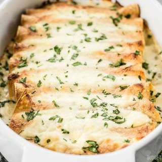 Spinach White Bean Enchiladas