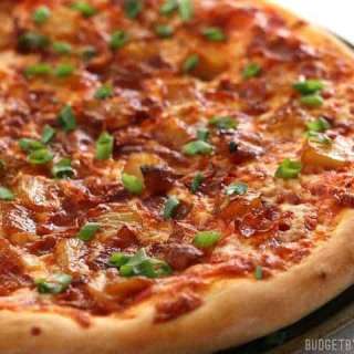 Bacon Pizza with Caramelized Pineapple