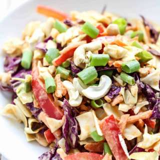 Thai Slaw with Cashew Curry Dressing