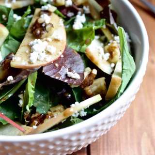 Apple Walnut Salad with Balsamic Almond Dressing