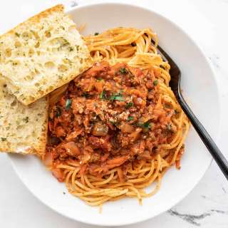 Spaghetti with Hidden Vegetable Pasta Sauce
