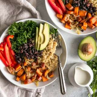 Southwest Quinoa Power Bowl with Honey Lime Dressing