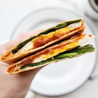 Chili Garlic Breakfast Quesadilla