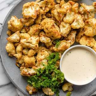 Oven Roasted Cauliflower with Tahini