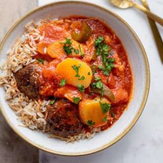 Kafta and Potato Stew