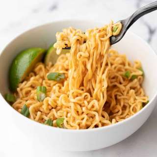 Spicy Peanut Butter Ramen Noodles