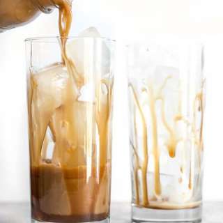 Homemade Salted Caramel Iced Coffee