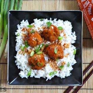 Turkey Sriracha Meatballs