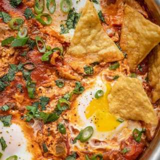 Salsa Poached Eggs