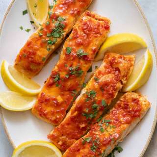 Harissa Glazed Salmon