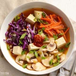 Easy Hot and Sour Soup with Vegetables and Tofu