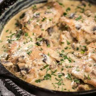 Creamy Garlic Mushroom Chicken