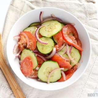 Cucumber Tomato and Onion Salad