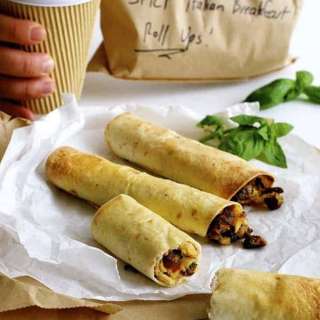 Spicy Italian Breakfast Roll Ups (Breakfast On The Go / Mini Taquitos)