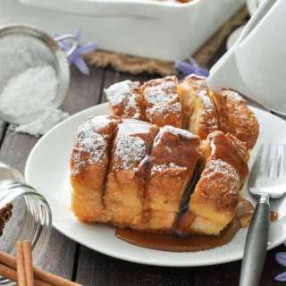 Hasselback Baked French Toast