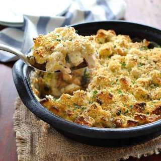Creamy Bacon, Chicken and Broccoli Strata (Bread Bake)