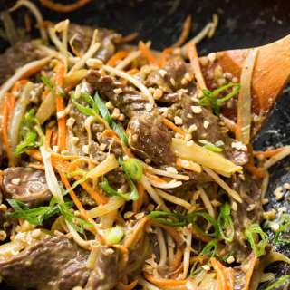Quick Satay Peanut Stir Fry (any protein)