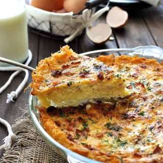 Hash Brown Crust Quiche Lorraine