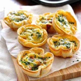 Quiche Toast Cups