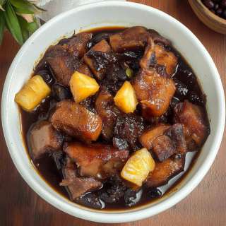 Visayan Pork Humba (with Pineapple & Banana Blossoms)