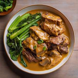 Filipino Kare-Kare (Traditional Oxtail and Peanut Stew)