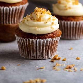 Carrot Cake Cupcakes with Cream Cheese Frosting
