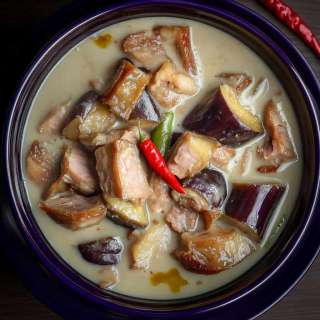 Ginataang Talong (Eggplant and Pork in Coconut Milk)
