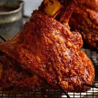 German Pork Knuckle (Schweinshaxe) - Slow Roasted with Crispy crackling!