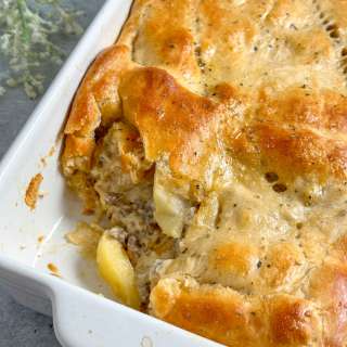 Easy Apple and Sausage Pie (Made with Crescent Rolls)
