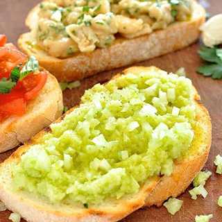 Trio of Bruschetta: Celery and Lime Bruschetta