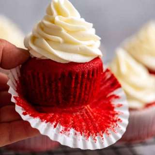 Red Velvet Cupcakes with Cream Cheese Frosting